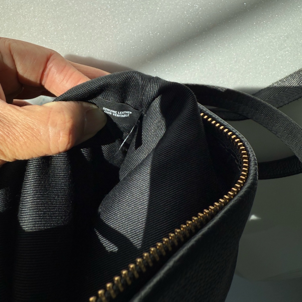 Nordstrom Eleanor Black Leather Crossbody Bag - Picture 5 of 10